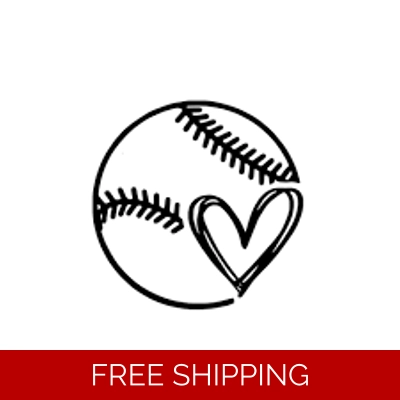 Softball baseball heart love Sports Die Cut Vinyl Decal sticker Softball baseball heart love Sports Die Cut Vinyl Decal sticker